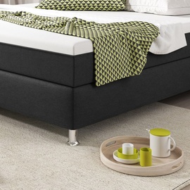 Inter Boxspringbett - anthrazit - H3 - 180x200 cm