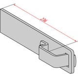 Hymer Wandhaken gerade, Aluminium