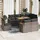 vidaXL Garten-Sofagarnitur 9-tlg. grau