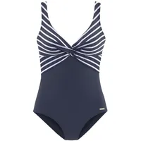 LASCANA Badeanzug Damen marine-weiß Gr.44 Cup C