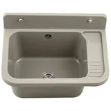 Lavre Waschbecken Vigo, Kunststoff Spülbecken Waschtrog Ausgussbecken, 50x33x21 cm