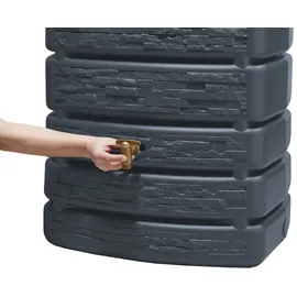 4rain Slim Stone Decor Wandtank 500 l graphitegrey