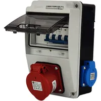Doktorvolt Wandverteiler XS-S 16A 2x230V IP44 Stromverteiler Komplett Verdrahtet