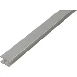 ALWA Vertriebsmarke der Gust. Alberts GmbH & Co.KG Alberts H-Profil Aluminium 24 mm x 24 mm x 2.000 mm Silber