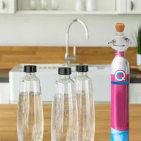 Sodamaker Tube Art Adapter, Korrosionsbeständiges Aluminium Mit Manometer Und 8-mm-schnellanschluss
