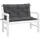 vidaXL Gartenbank-Auflagen 100 x 50 x 7 cm melange anthrazit 2 St.