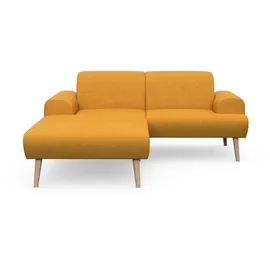 Home Affaire Ecksofa HOME AFFAIRE "Swift Scandic Design, komfortabler Federkern, Breite 192cm, L-Form", gelb (curcuma), B:192cm H:83cm T:176cm, 100% Polyester, Sofas, Ecksofa, Federkern-Polsterung, B/T/H: 192/83/176 cm