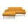 Home Affaire Ecksofa HOME AFFAIRE "Swift Scandic Design, komfortabler Federkern, Breite 192cm, L-Form", gelb (curcuma), B:192cm H:83cm T:176cm, 100% Polyester, Sofas, Ecksofa, Federkern-Polsterung, B/T/H: 192/83/176 cm