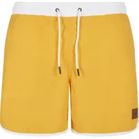 URBAN CLASSICS Badeshorts Urban Classics Herren Retro Swimshorts Weiß 4XL