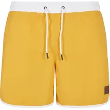 URBAN CLASSICS Badeshorts Urban Classics Herren Retro Swimshorts Weiß 4XL
