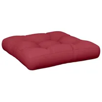 VidaXL Sitzauflage Palettenkissen Weinrot 50x50x12 cm Stoff, (1 St)