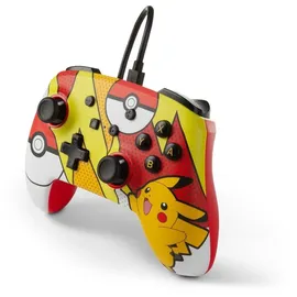 PowerA Pikachu Enhanced Wired Controller Rot Nintendo Switch