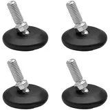 Wagner QuickClick® Ultrasoft 4er-Set Ø 4x Verstellfuß Kugelgelenk Gewindestift M8x25 mm, Gleiter Ø 30 mm inklusiv - Made in DE Ware - 15415100