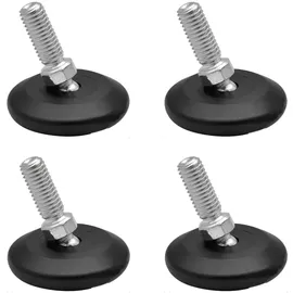 Wagner QuickClick® Ultrasoft 4er-Set Ø 4x Verstellfuß Kugelgelenk Gewindestift M8x25 mm, Gleiter Ø 30 mm inklusiv - Made in DE Ware - 15415100