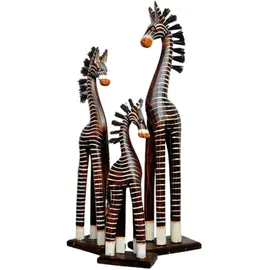 Woru Holz-Zebra Deko-Zebra im 3er Set