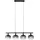 just light. Zea 4-flg. E14 68 cm schwarz/Rauchglas