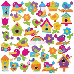 Sticker "Vogel" 200 Stück (pro Set 200) Bastelbedarf Verzierung & Dekorationen