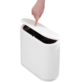 Sooyee Ultraschlanker Mülleimer 10 l Weiß