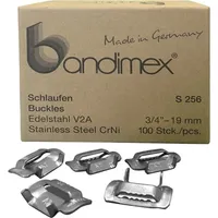 Bandimex Schlaufen 1/2" V2A-Edelstahl 100 Stück