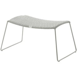 Cane-line Hocker Breeze grau, Designer Christina Strand, Niels Hvass, 36x72x36 cm