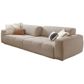 KAWOLA Big Sofa PALACE 3-Sitzer mit Sitztiefenverstellung Cord taupe