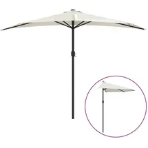 furnicato Balkon-Sonnenschirm 300 x 155 cm Beige