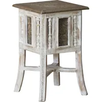 GURU-SHOP Orientalischer Beistelltisch mit Messing.. bunt