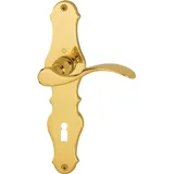 HOPPE Langschildgarnitur Weimar Messing 72mm