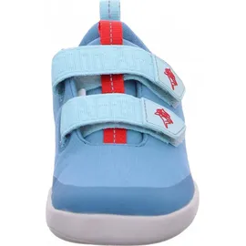 Affenzahn Barfußschuh Lucky Hai Hellblau / Rot 30