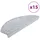 vidaXL Treppenmatte 65 x 24 cm Hellgrau