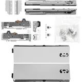 vasalat BLUM Schubladenschienen TANDEM Zargenhöhe 115mm 65kg, NL650mm, grau, bis KB600mm