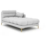 Micadoni Chaiselongue, Hellgrau, Textil, 102x75x185 cm, Hergestellt in Europa, Wohnzimmer, Sessel, Relaxliegen