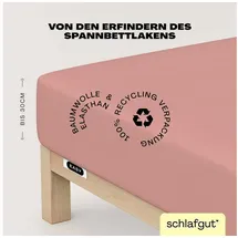 schlafgut Easy Jersey 90 x 200 - 100 x 220 cm purple mid