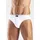 LE JOGGER Slip in weiß, | Gr. 7 (XL), Jersey, Obermaterial: 100% Baumwolle, unifarben, körpernah, Unterhosen, nur einfarbig