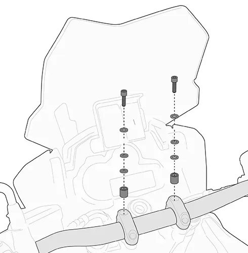 GIVI Smart Bar S900A Smart Mount S901A Montagekit