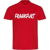 Multifanshop Herren T-Shirt - Frankfurt - Textmarker - Druck