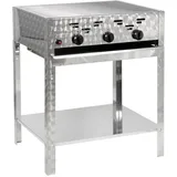 Gasgrill stationär 3-flammig 11kW Edelstahl-Brenner Gasbräter BBQ Neu R3ST