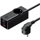 Mcdodo Steckdosenleiste GaN EU 70W, 2x USB-C, 1x USB (schwarz)