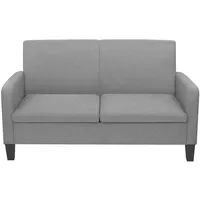 vidaXL 2-Sitzersofa 135 x 65 x76 cm Hellgrau