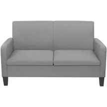 vidaXL 2-Sitzersofa 135 x 65 x76 cm Hellgrau