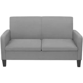 vidaXL 2-Sitzersofa 135 x 65 x76 cm Hellgrau