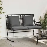vidaXL Gartenbank 113 x 69 x 83 cm Schwarz