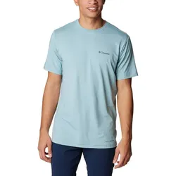 COLUMBIA Herren T Shirt Tech TrailTM Graphic Tee, Stone Blue, Slopes Graphic, L