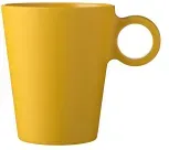 Mepal Bloom Henkelbecher Outdoor Geschirr Melamin, 300 ml, Stapelbarer Partybecher nachhaltig für Zuhause und unterwegs, Farbe: pebble yellow