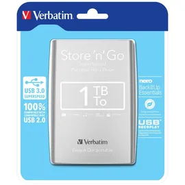 Verbatim Store 'n' Go 1 TB USB 3.0 silber 53071