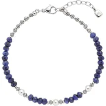 LEONARDO Anjana Armband Edelstahl blau/grau/weiß 21,5 cm