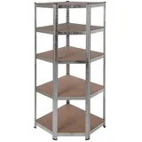 pro-bau-tec Schwerlastregal Ecke 10107 70x180x40cm