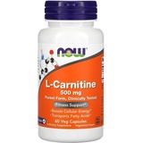 NOW Foods L-Carnitine 500 mg 60 Kapseln