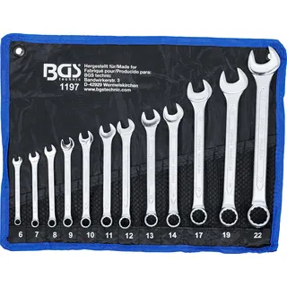 BGS Maul-Ringschlüssel-Satz SW 6 - 22 mm 990 g 12-tlg.