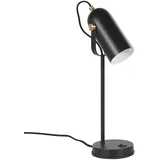 Beliani Moderne Tischleuchte schwarz Bürotischlampe Schreibtischlampe TYRIA